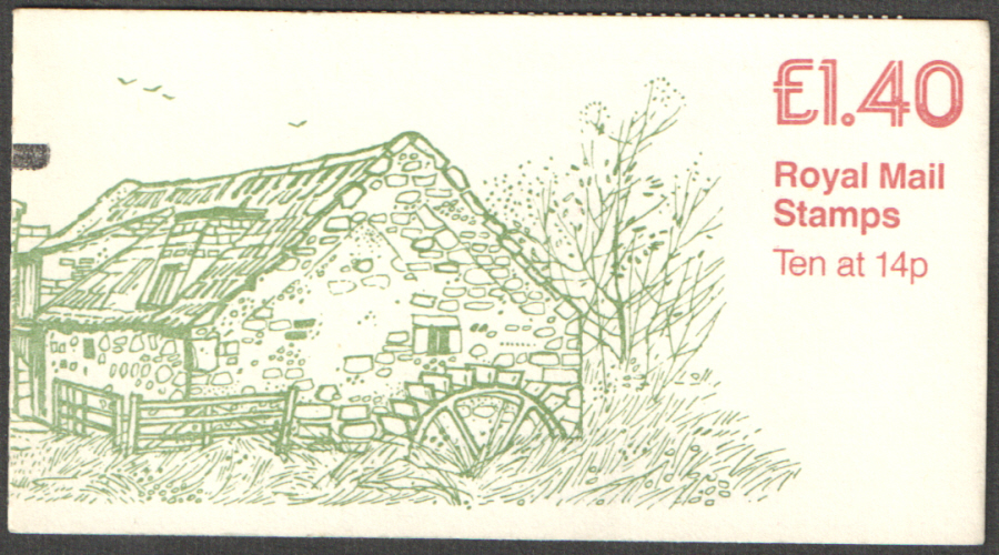 (image for) FM1A / DB8(14) + BMB Cyl B3 £1.40 Preston Mill Left Margin Folded Booklet. Trimmed at bottom. - Click Image to Close